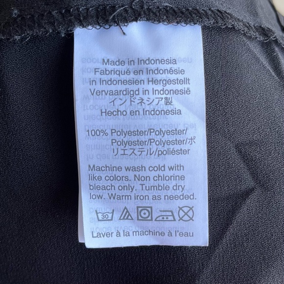 •J.Crew• Double Ruffle Off Shoulder Black Blouse - Size Medium - Picture 6 of 7